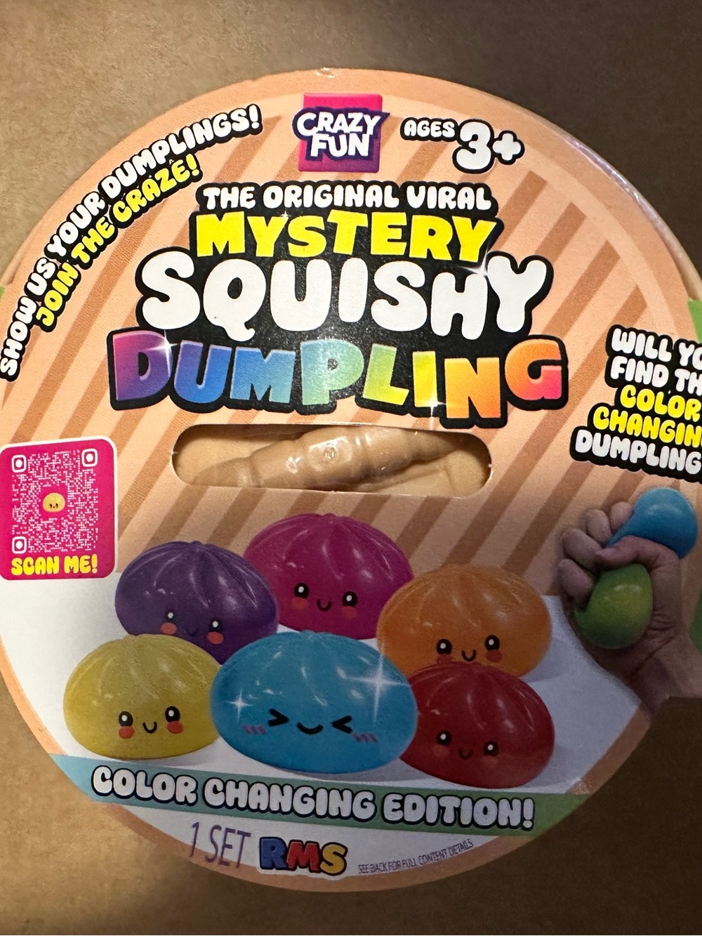 New Sealed Crazy Fun Mystery Squishy Dumpling Color Changing Edition Sealed
